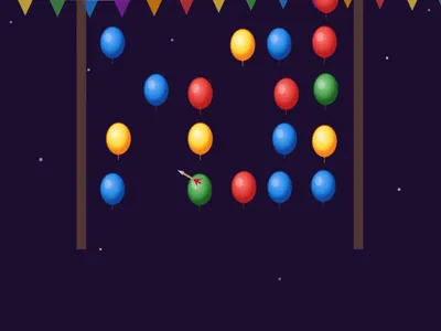 Balloons game illustration